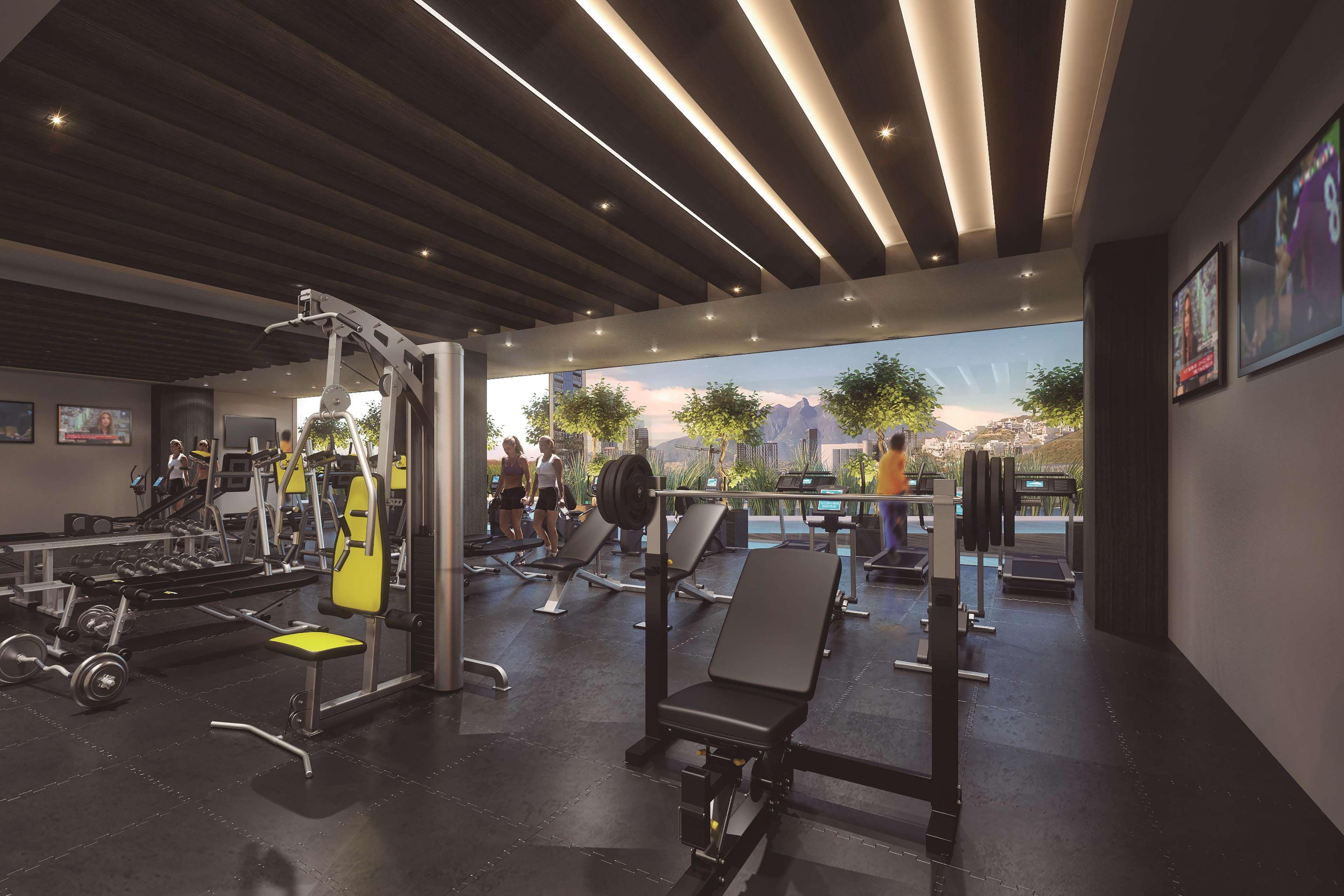 Camino Real Fashion Drive Monterrey Hotel San Pedro Garza Garcia Ngoại thất bức ảnh The gym at the 10th floor